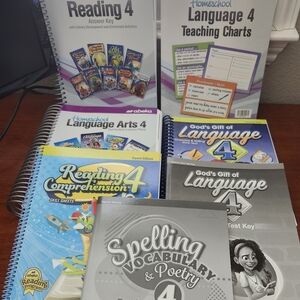 NEW Abeka Language Arts 4th Grade Set
